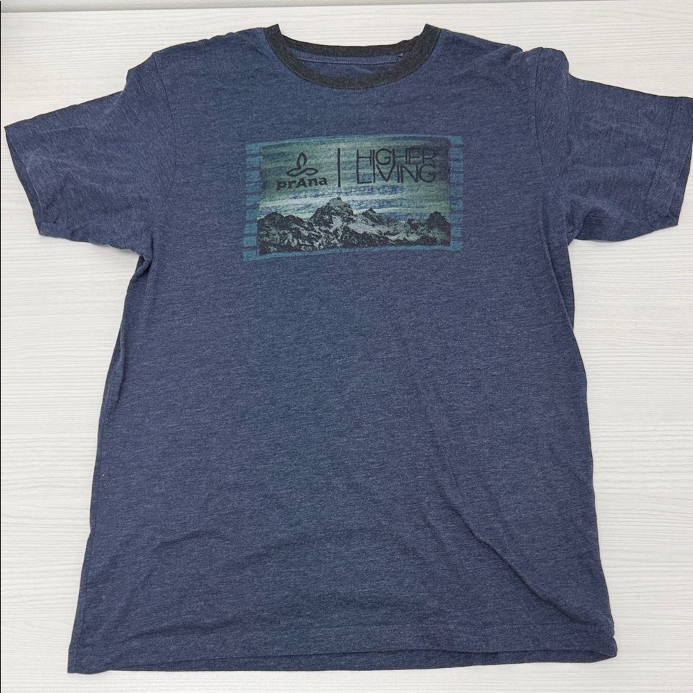 Prana Men's Navy Graphic Tee